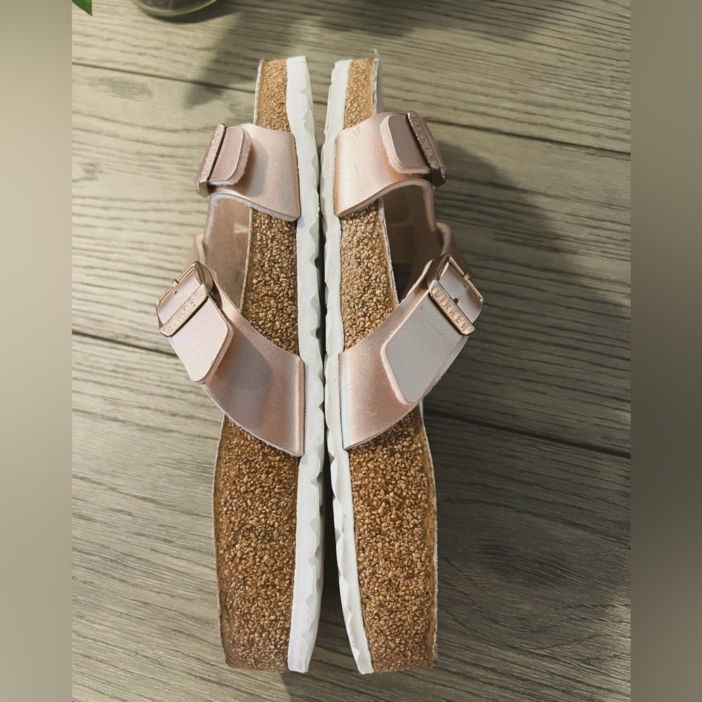 Birkenstock Rose Gold Yao Balance Women's Sandals, Size 38, Narrow. - Picture 14 of 16